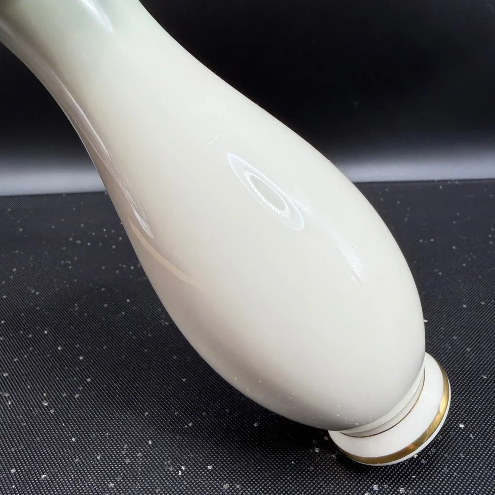Rosenthal Kronach Germany Chrysopras Porcelain Vase Green Ombre Gold‎ Trim 7inch